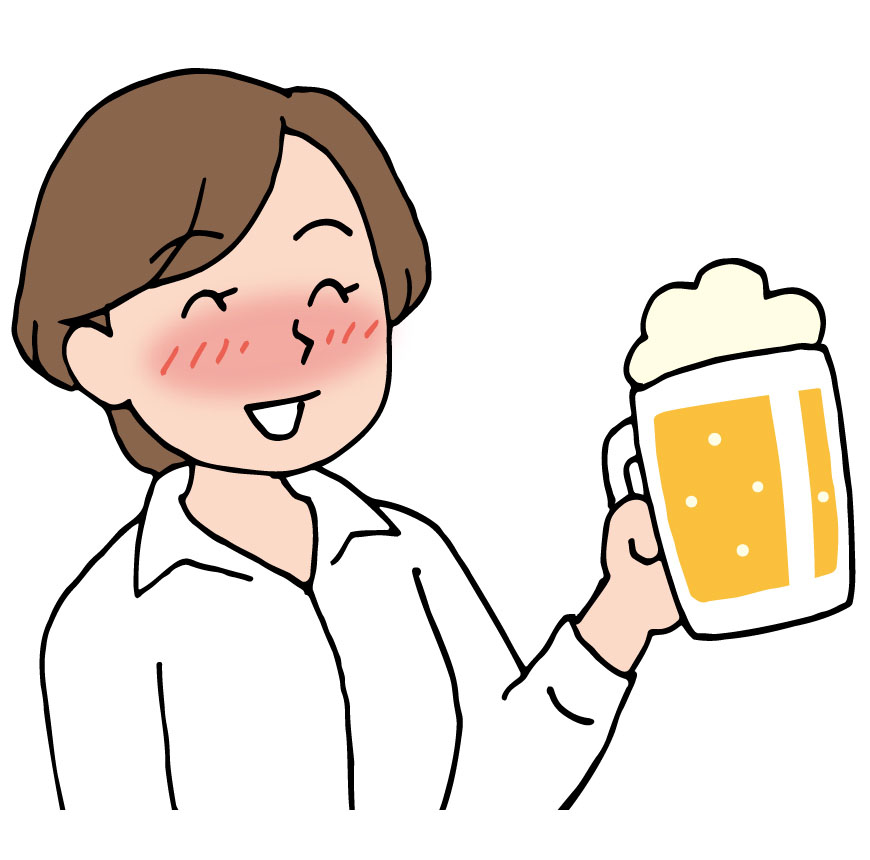 飲酒する人